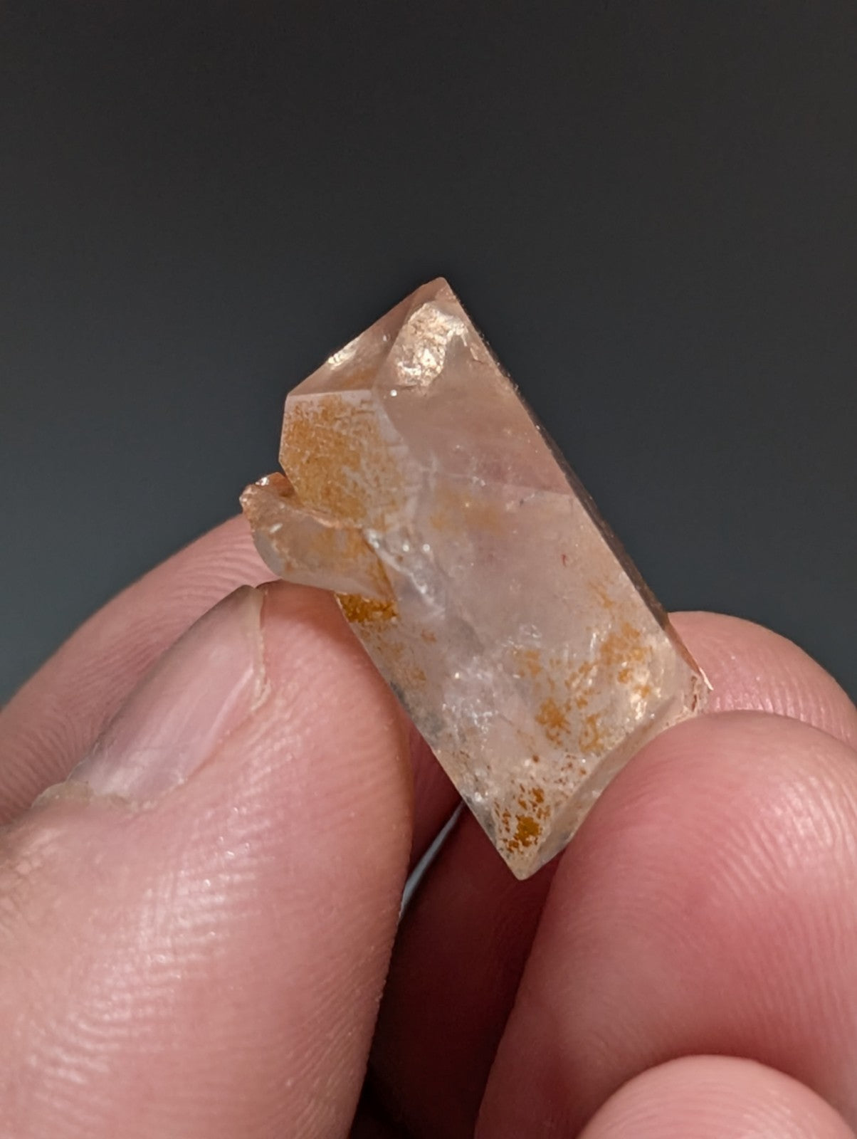 Double Terminated "Arkimer" Quartz Crystal Point, Garland County, Arkansas