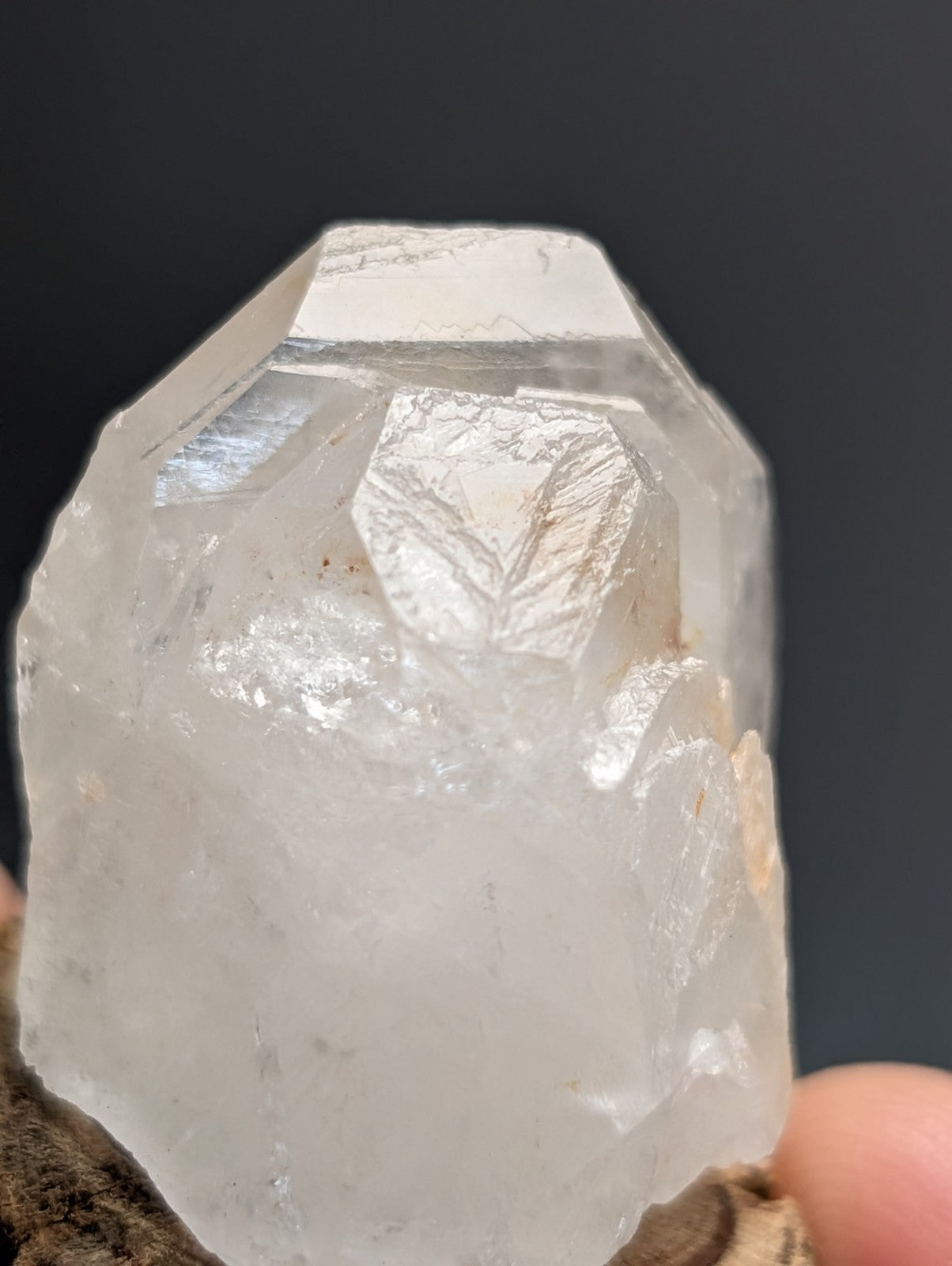 Growth Interference Quartz Crystal - Montgomery County, Arkansas, ooak, Unique