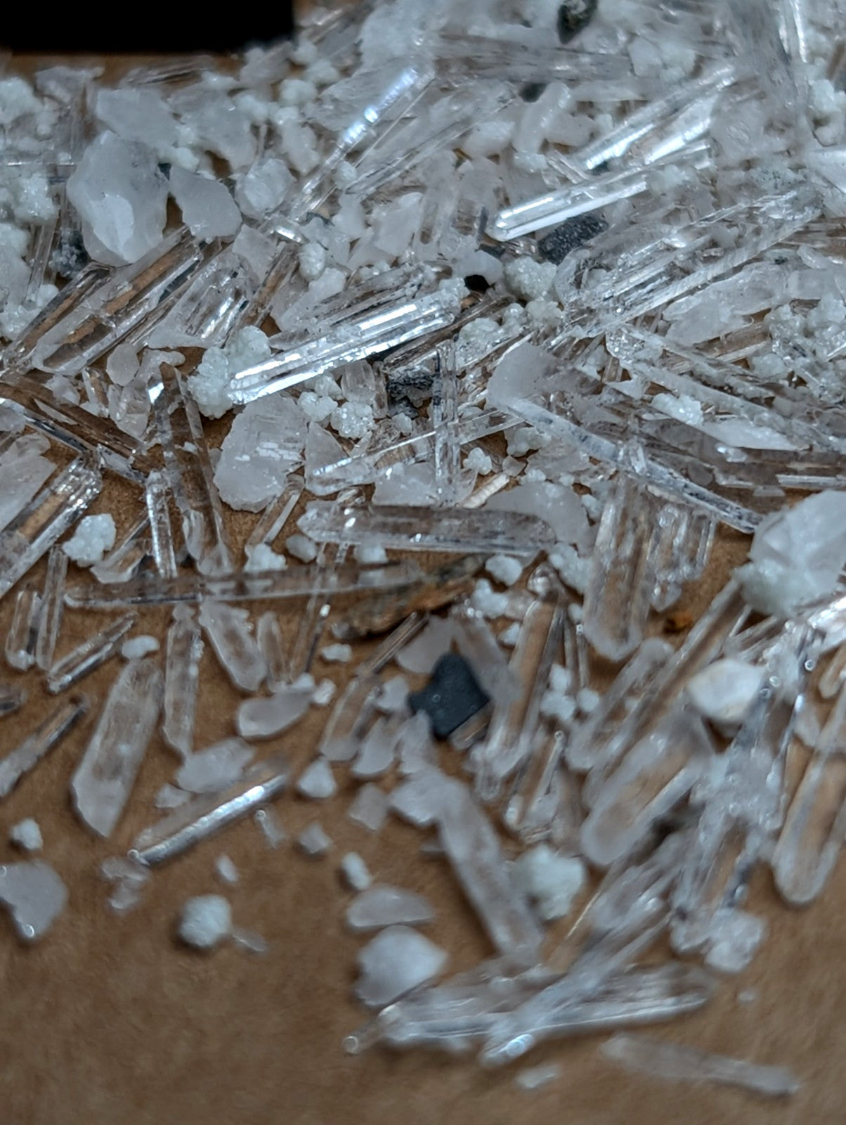 8+ grams of Solution Quartz Crystal Points + Cookeite, Jeffrey Quarry, Arkansas