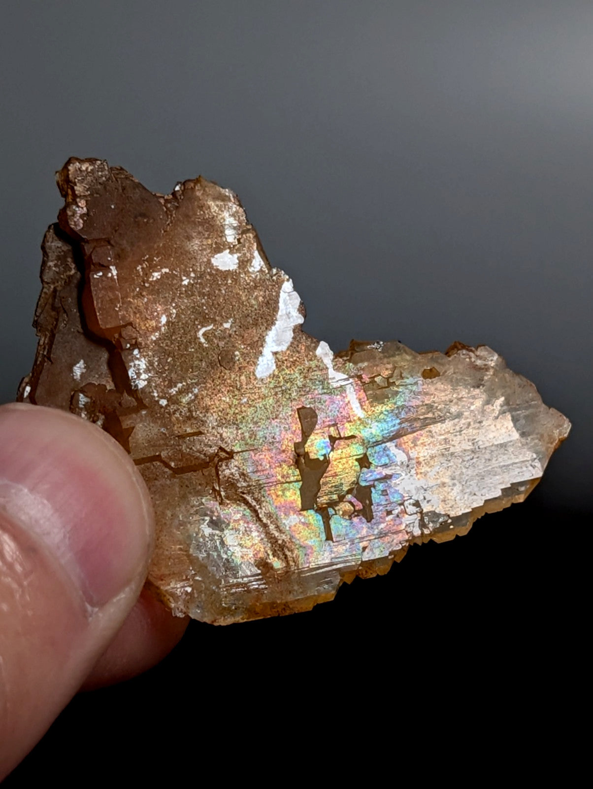 Rare Faden Sheet Quartz Crystal w/ Rainbows, Garland County, Arkansas, USA, A+