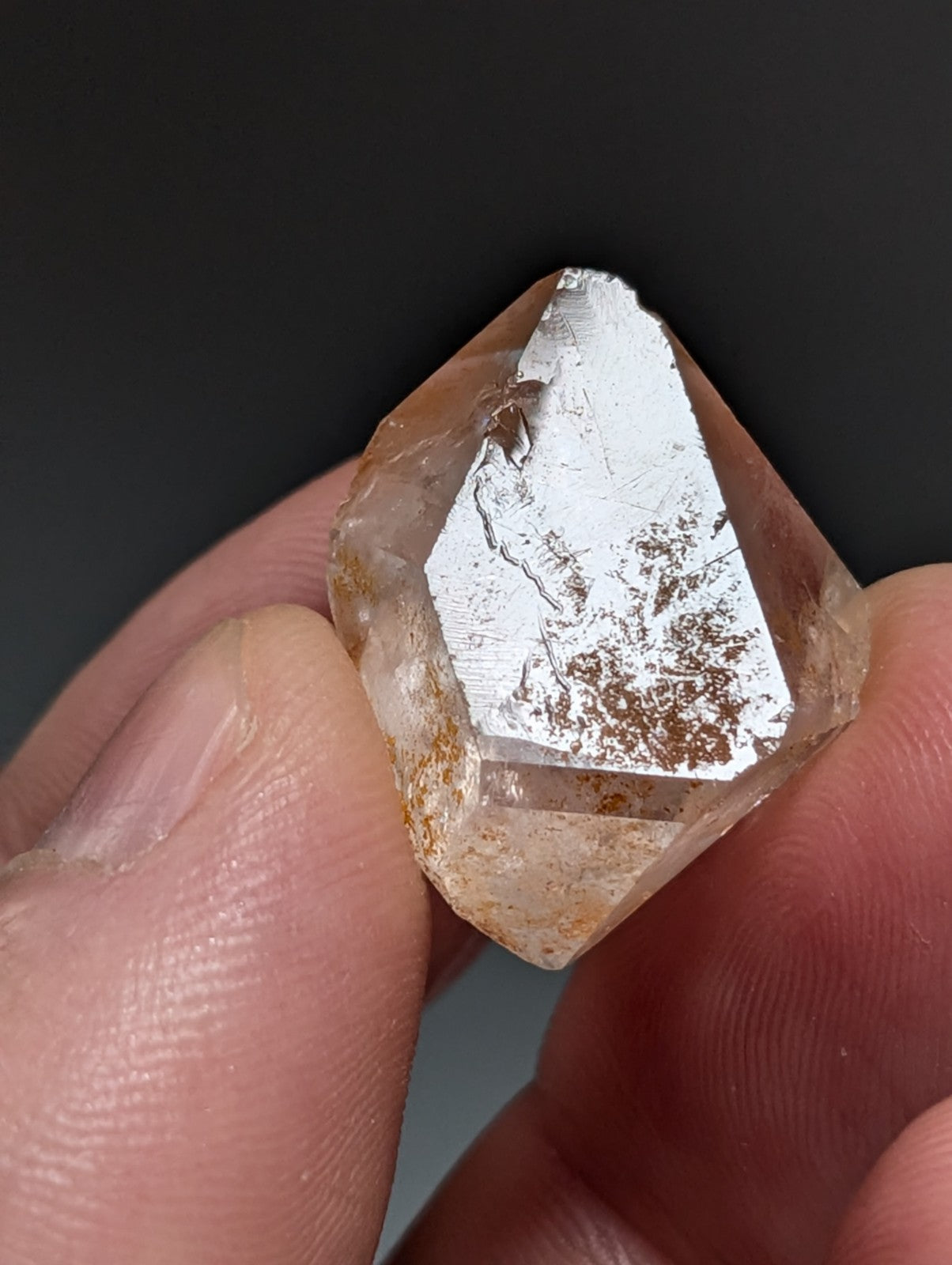 Double Terminated "Arkimer" Quartz Crystal Point, Garland County, Arkansas