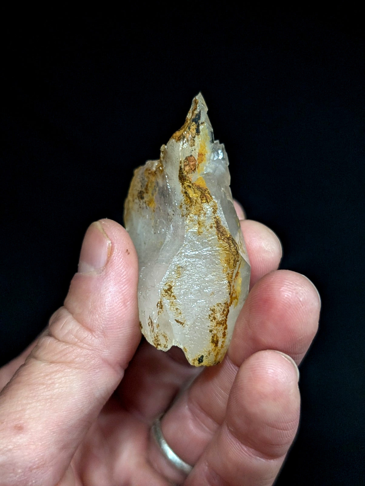 Unique Etched Quartz Crystal Point, Old Stock, Saline County, Arkansas