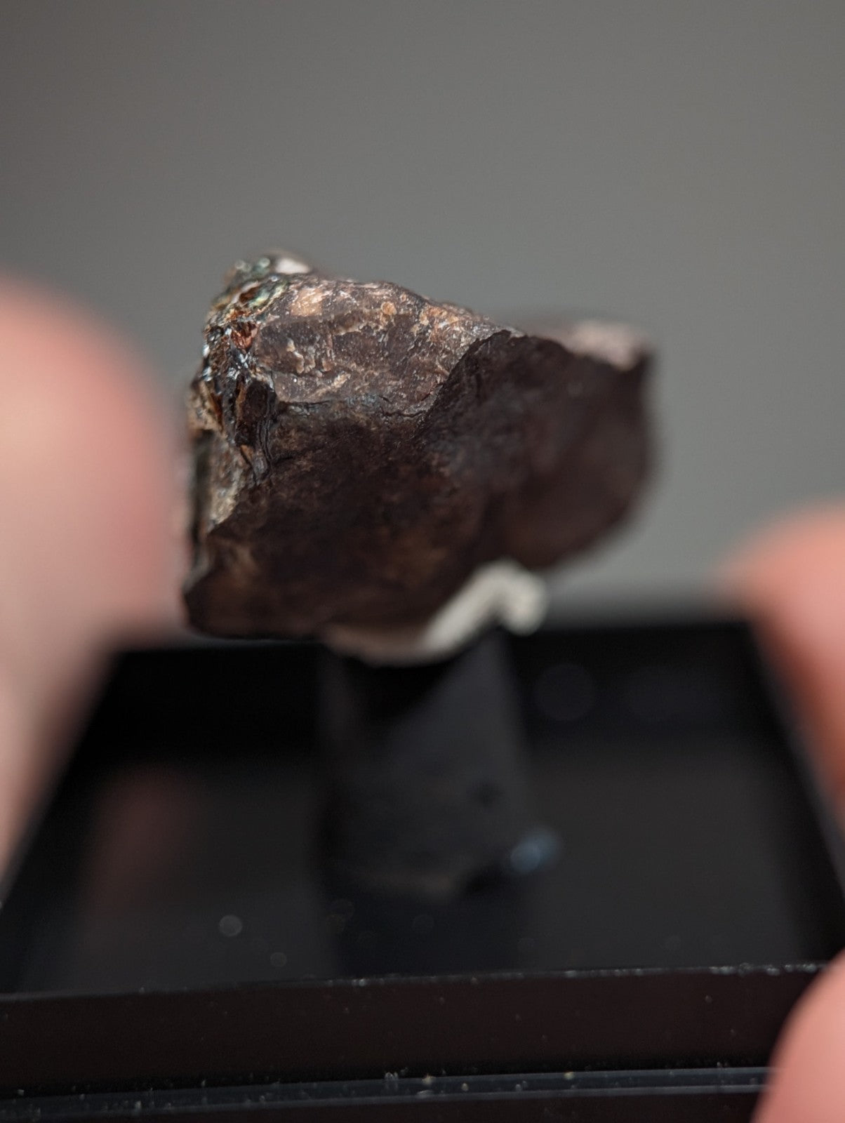 Rare Kidwellite on Novaculite - Coon Creek, Polk County, Arkansas, w/ photo case