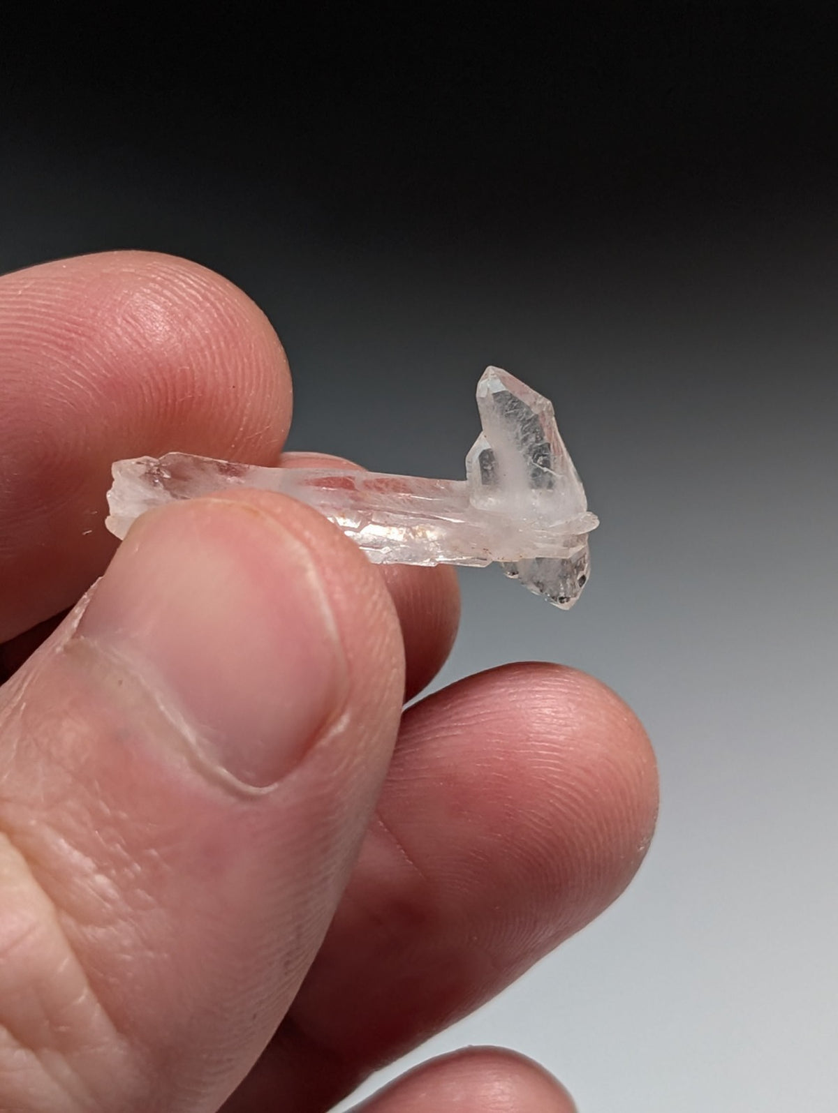 Set of 3 Faden Quartz Crystals, Montgomery County, Arkansas, USA, OOAK/Unique!