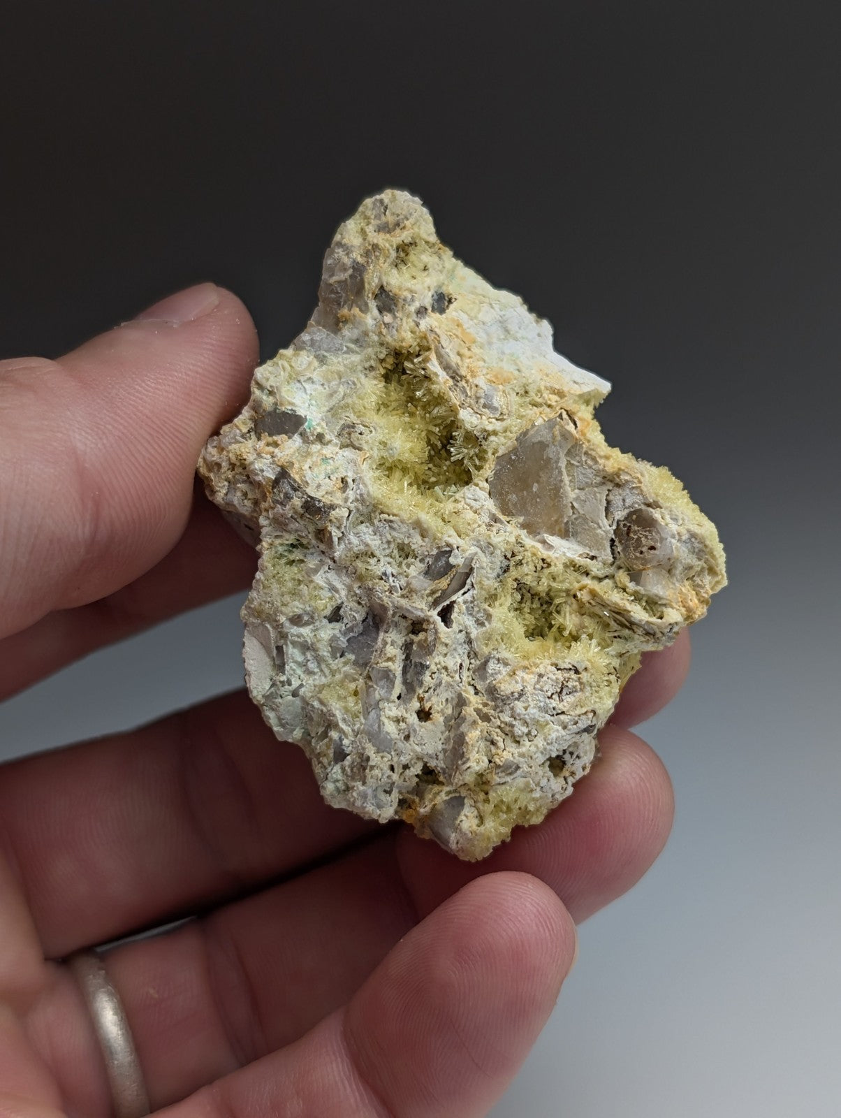 Wavellite with Variscite - Rare Old Stock - Polk County, Arkansas, Super Unique