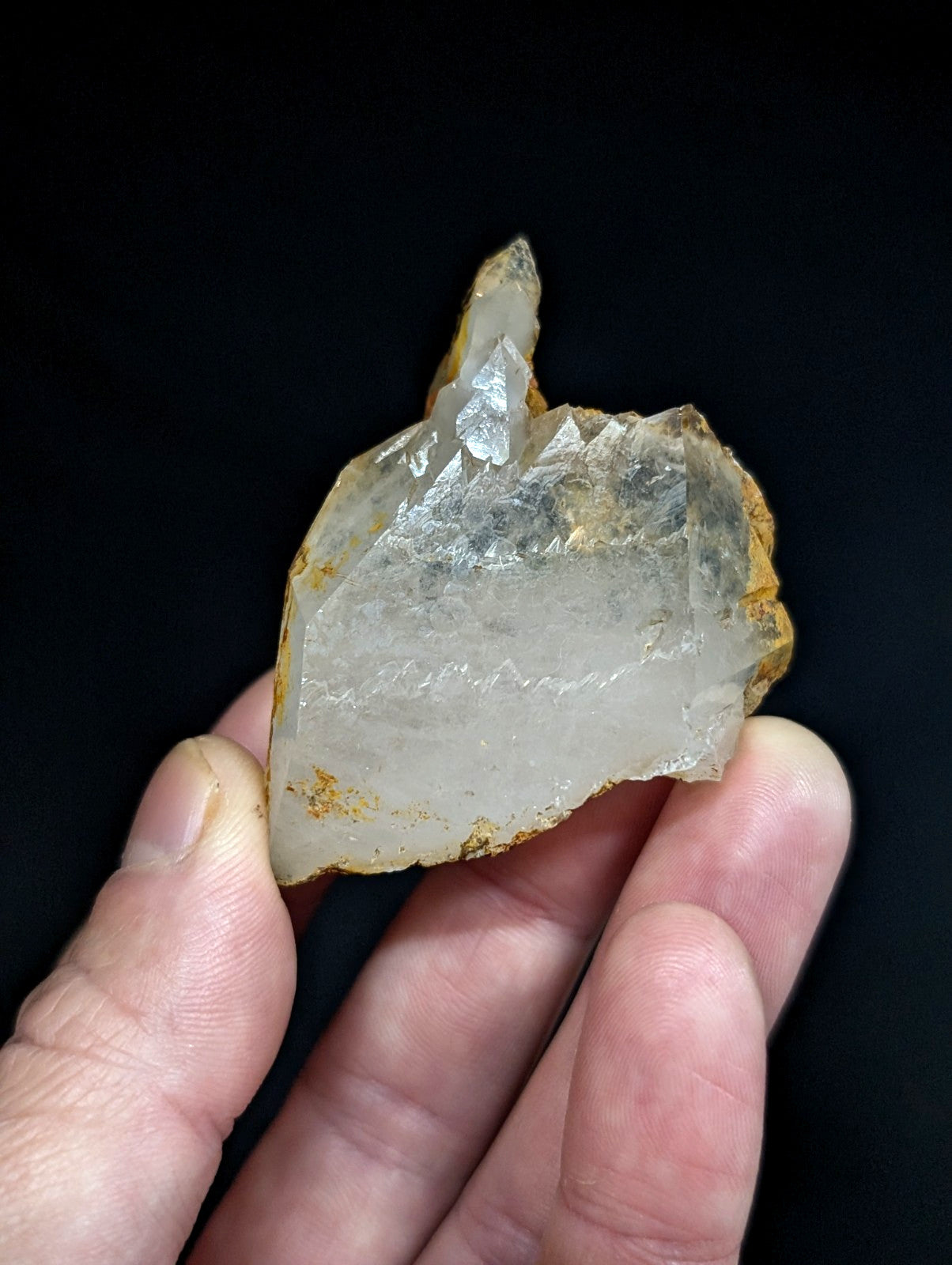 Unique Etched Quartz Crystal Point, Old Stock, Saline County, Arkansas