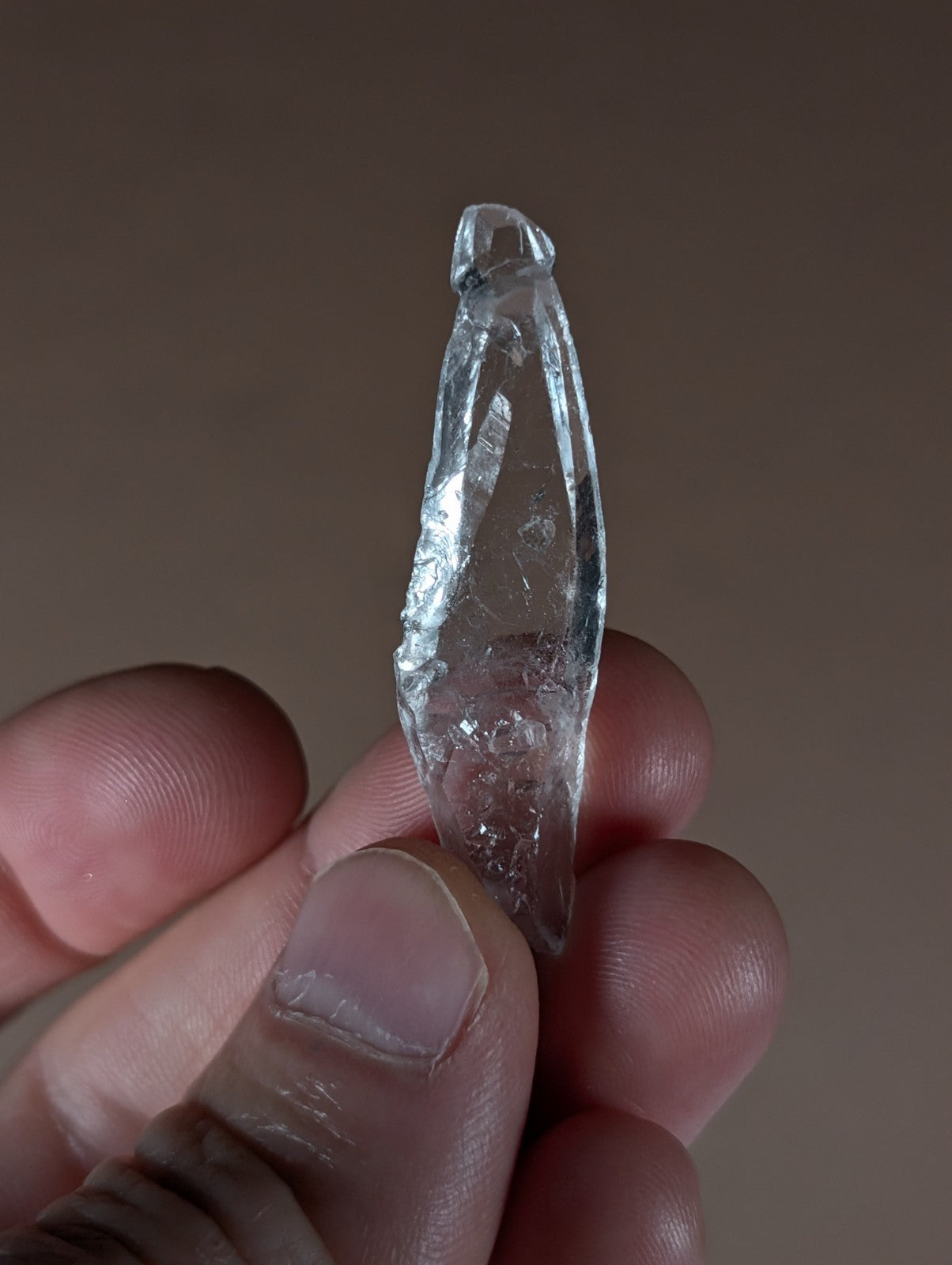 "Reverse Scepter" Quartz Crystal Point, Unique!, Garland County, Arkansas, USA
