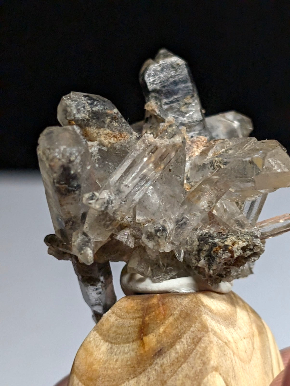 A+ Amazing Quartz Crystal Burr w/ inclusions, Garland County, Arkansas, w/ base