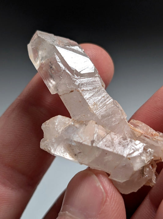 VERY unique Growth Interference Quartz Crystal - Montgomery County, Arkansas