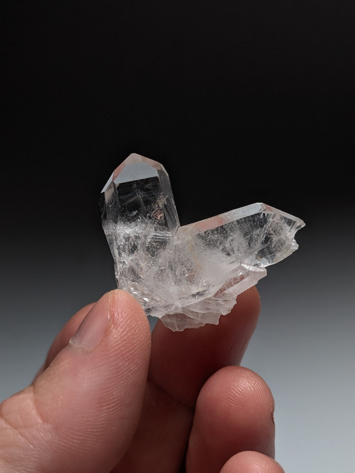 Japan Law Quartz Crystal, Collier Creek, Montgomery County, Arkansas, VERY RARE