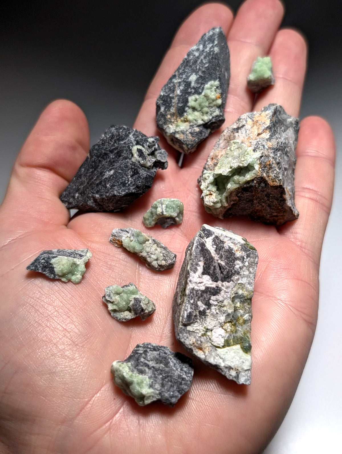 Set of 10 Wavellite - Fantastic Old Stock - Mauldin Mountain, Arkansas, ooak