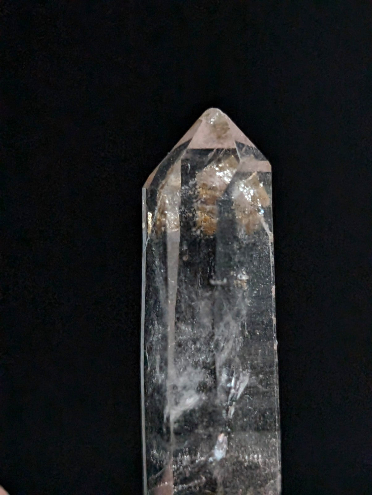 A+ RARE Quartz Crystal Point w/ Calcite inclusions, Montgomery County, Arkansas
