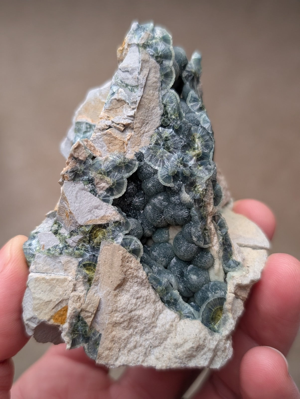 A+++ Blue-Green Wavellite - Old Stock - Delinde Claim - Garland County, Arkansas