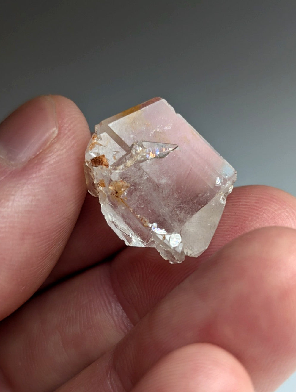 Unique Quartz Crystal Point w/ DT form, Garland County, Arkansas, USA