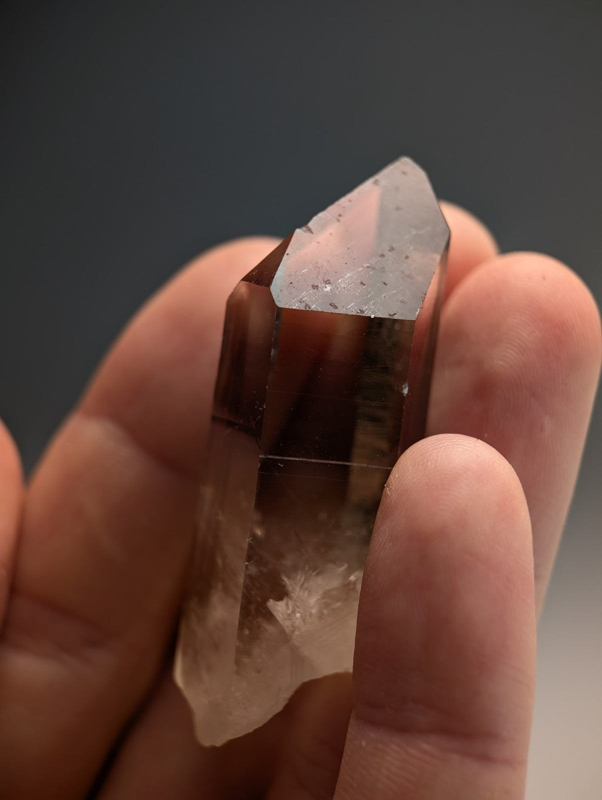 Natural Smoky Quartz Crystal w/ Very unique inclusions, Garland County, Arkansas