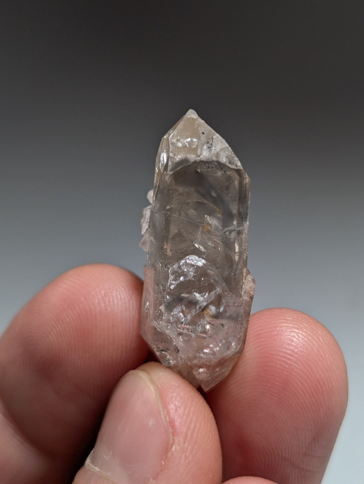 Phantom Quartz Crystal Point, Double Terminated, Garland County, Arkansas, USA