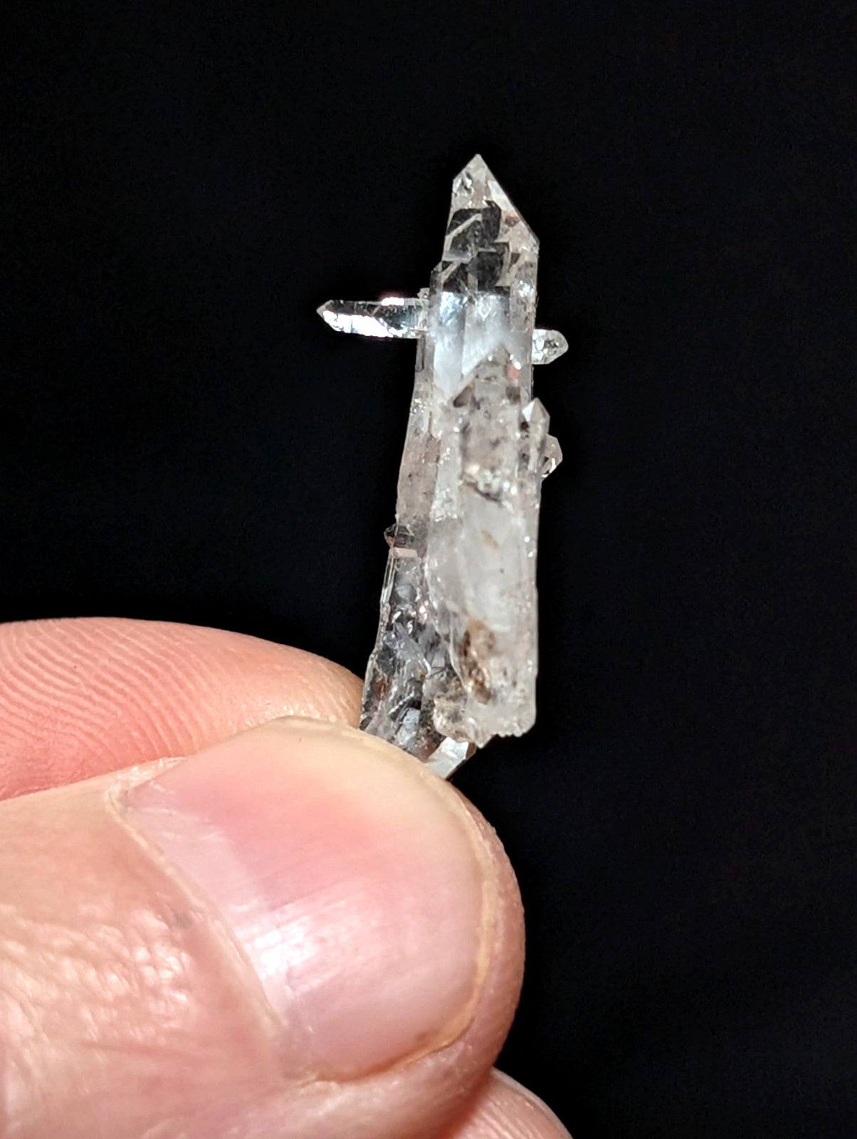 Clear Faden Quartz Crystal Cluster, Montgomery County, Arkansas, USA, A+