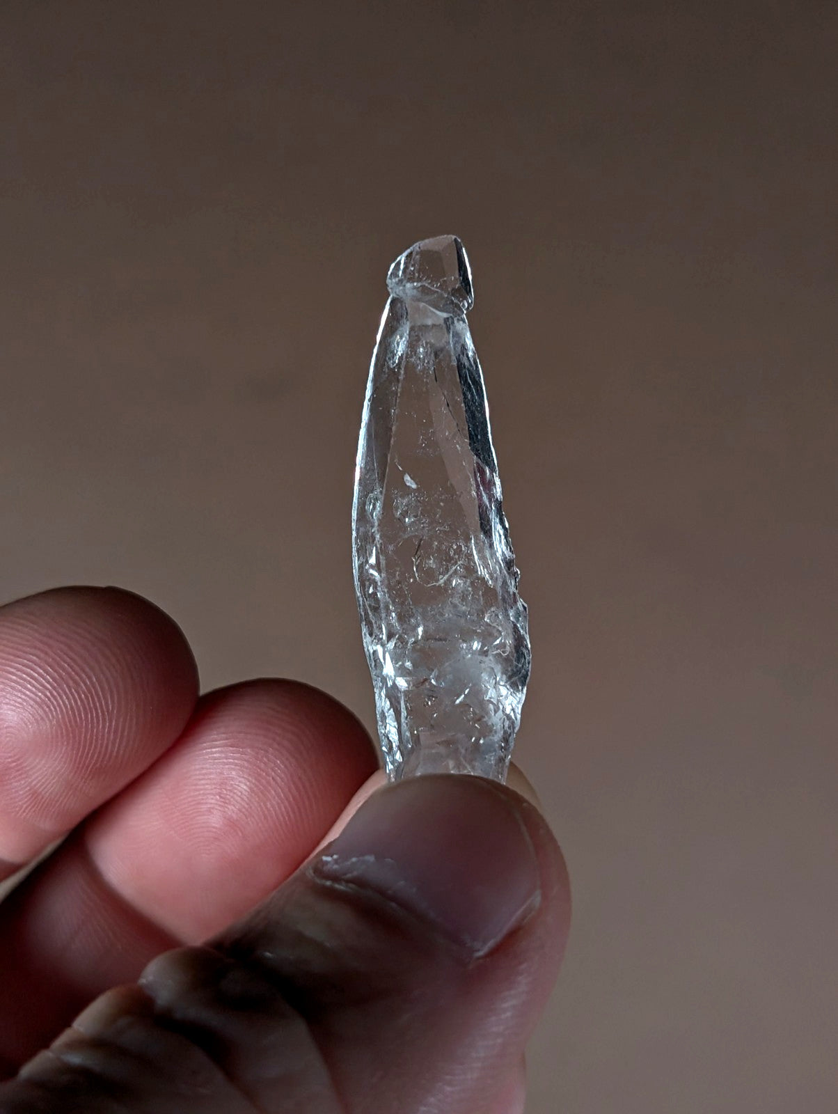"Reverse Scepter" Quartz Crystal Point, Unique!, Garland County, Arkansas, USA