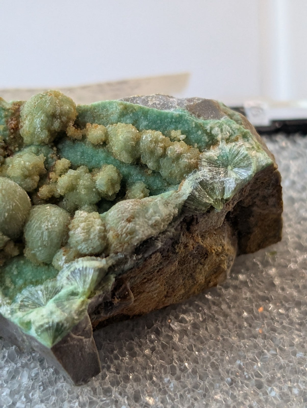 A+ Wavellite on Variscite - 1960s Old Stock - Garland County, Arkansas - RARE!!