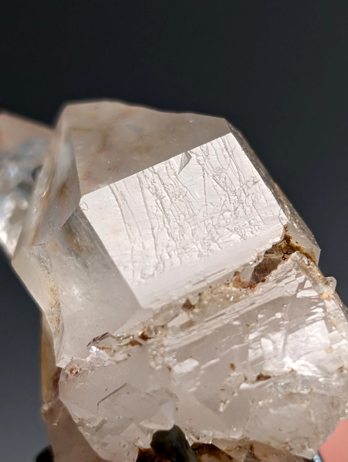 Unique Quartz Crystal Cluster, Old Stock, Montgomery County, Arkansas, w/display