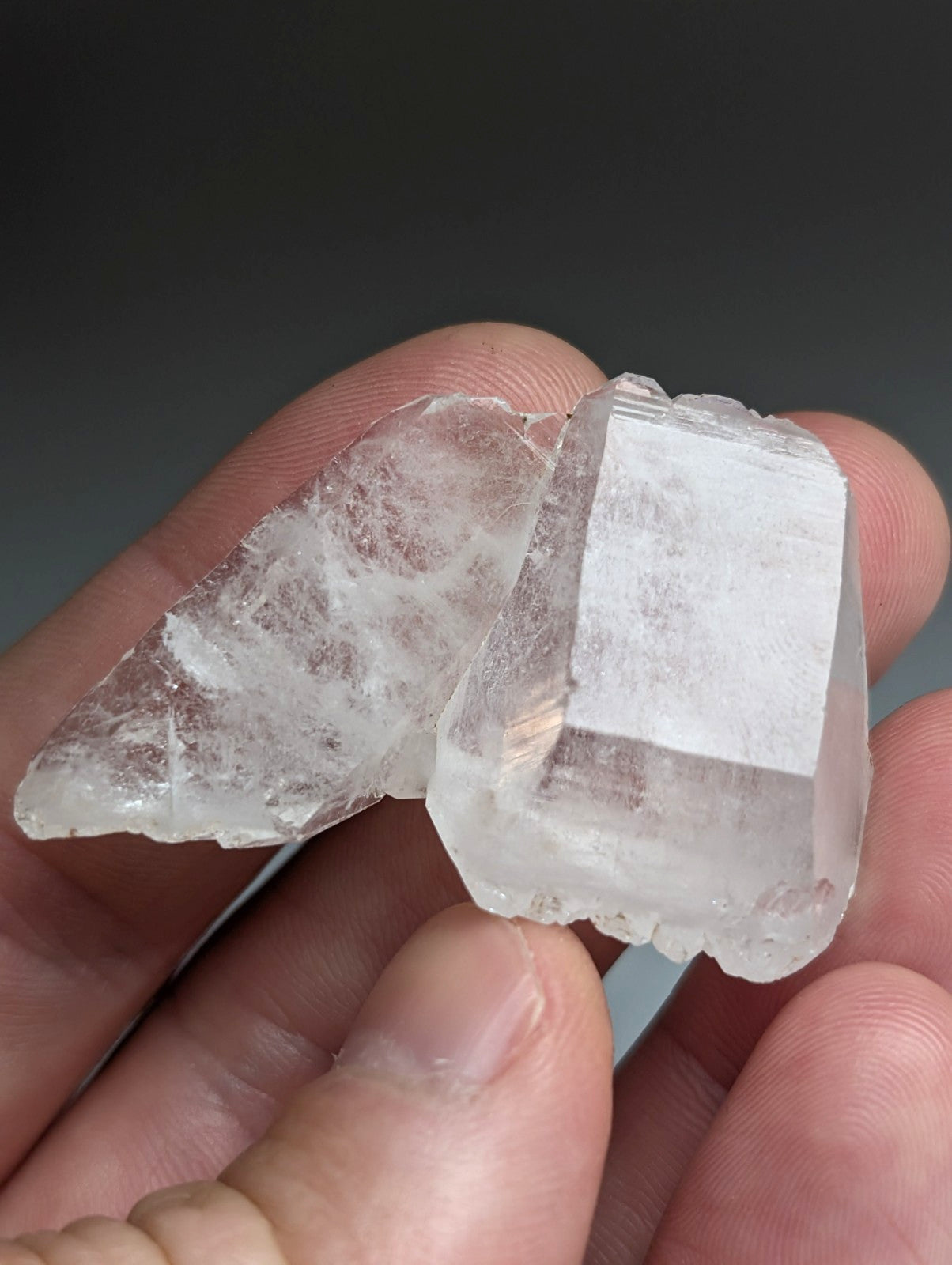 Unique Quartz Crystal "Floater" Point, Old Stock, Montgomery County, Arkansas
