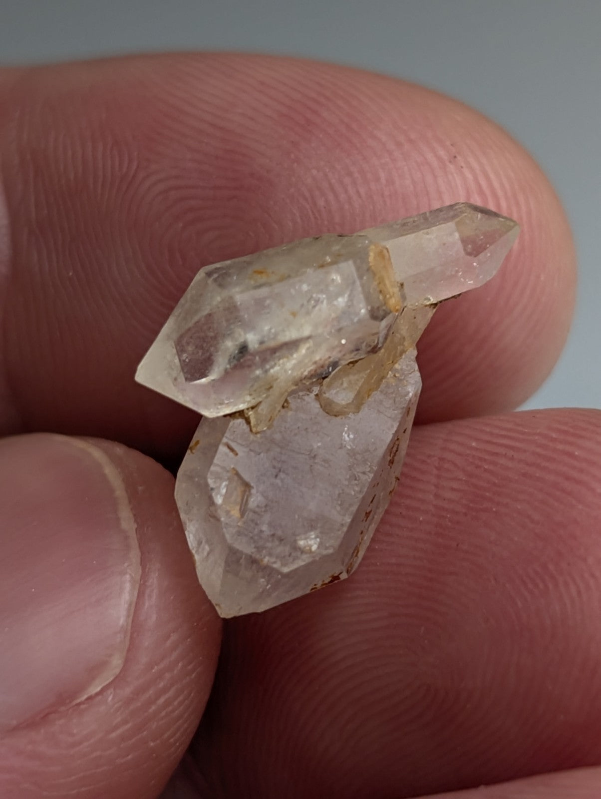 Set of 12 Arkansas Quartz Crystals, Natural Iridescence, Unique & OOAK, A+