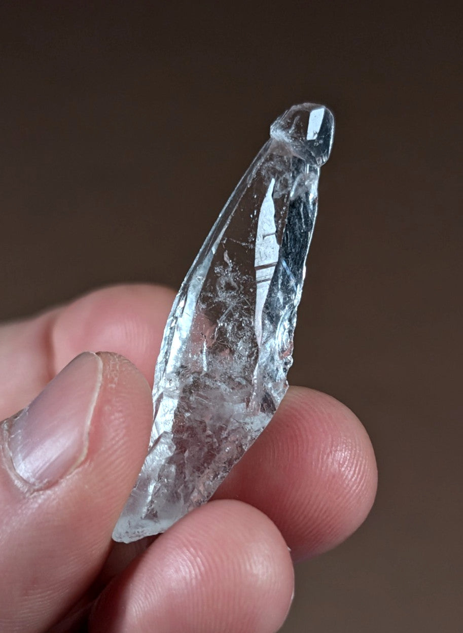 "Reverse Scepter" Quartz Crystal Point, Unique!, Garland County, Arkansas, USA