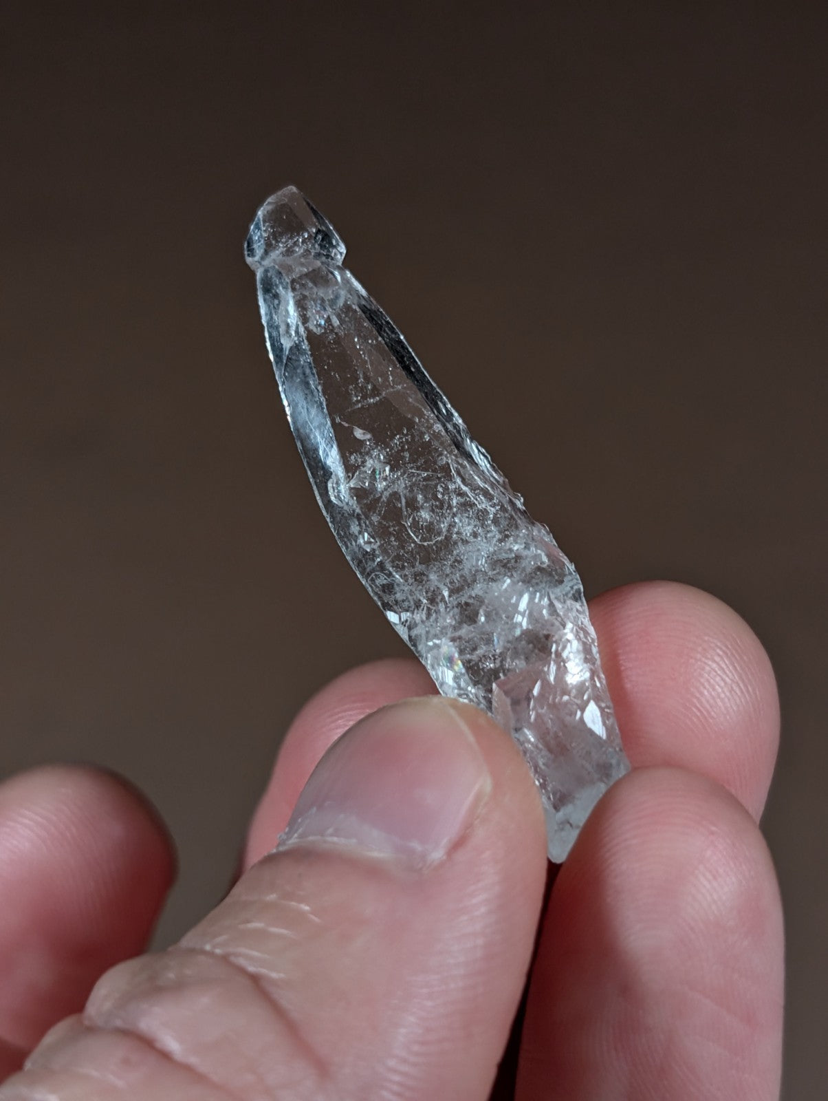 "Reverse Scepter" Quartz Crystal Point, Unique!, Garland County, Arkansas, USA