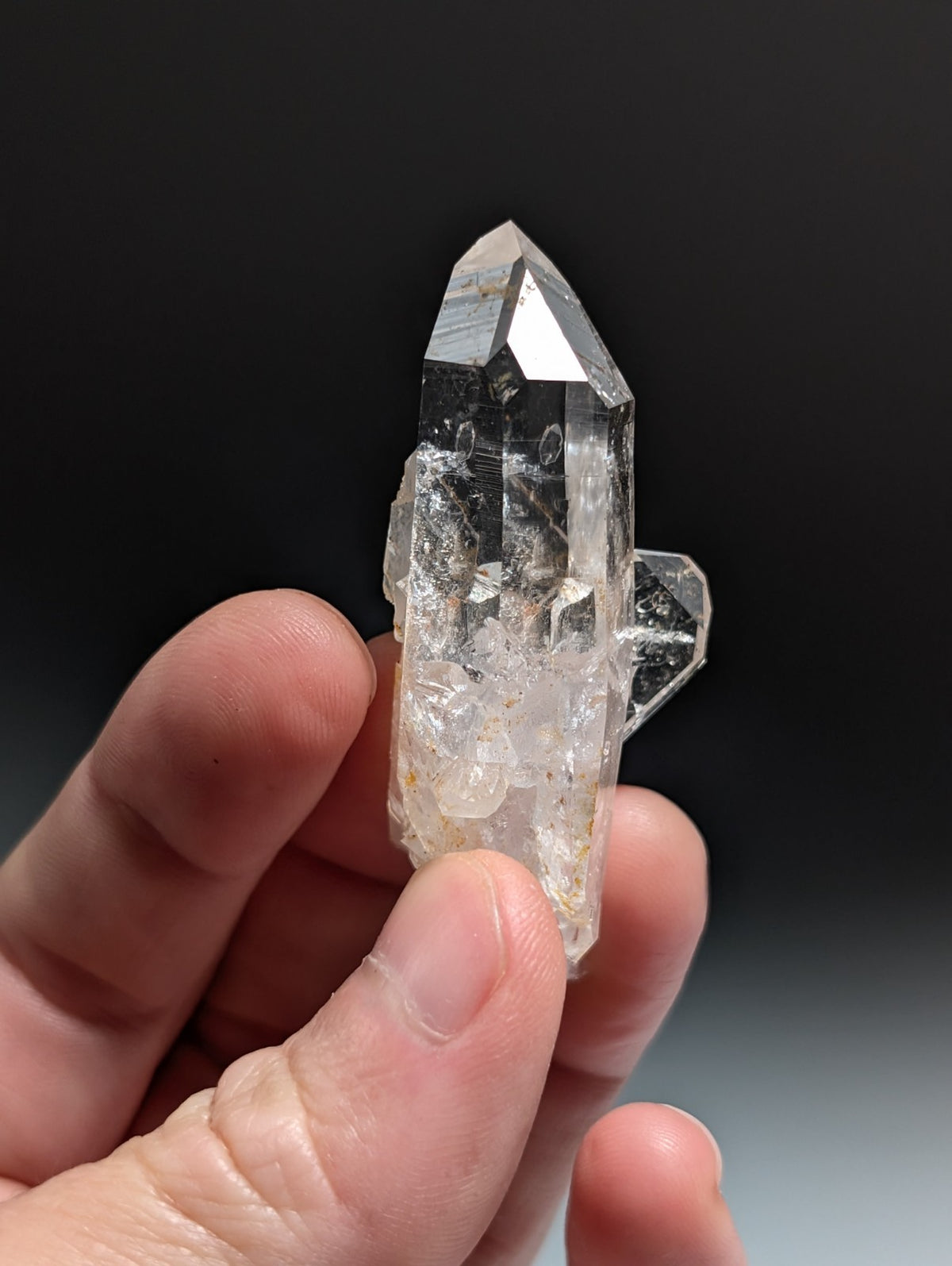 A+ Quartz Crystal Oddity w/ "Heart", Double Terminated, Garland County, Arkansas