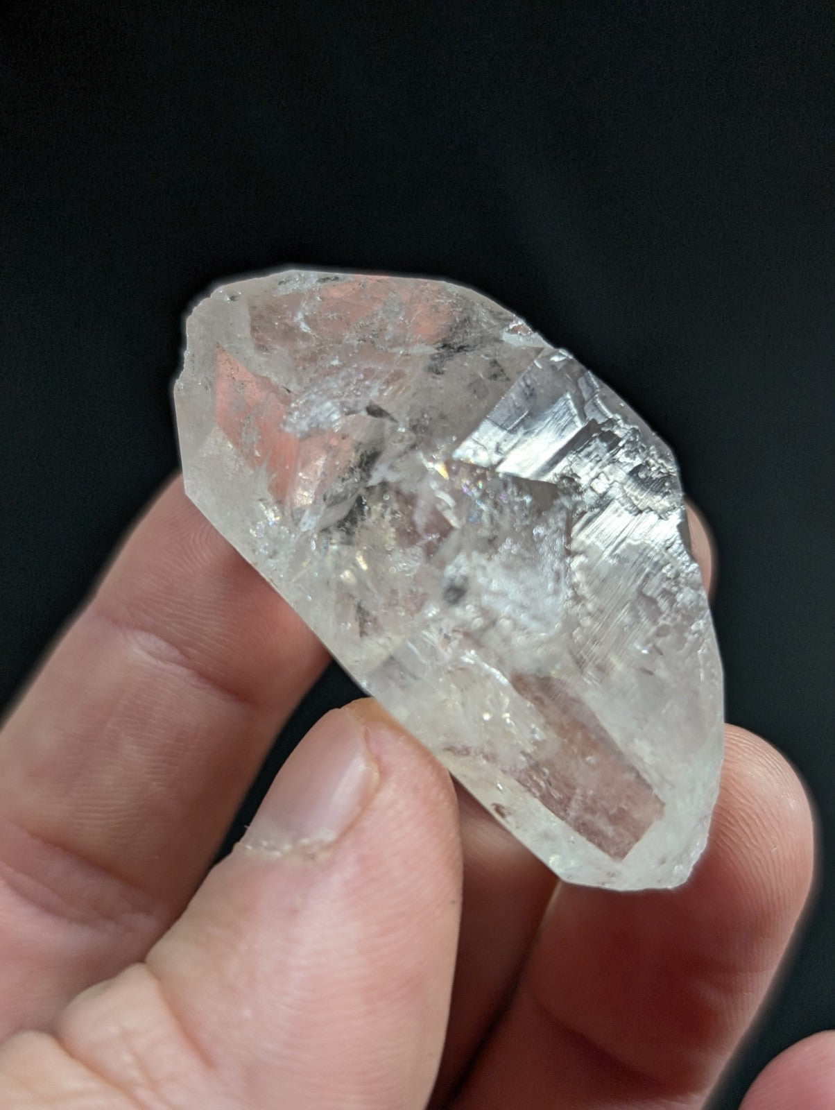 Double Terminated Quartz Crystal Point w/ Quartz inclusions, Arkansas, USA