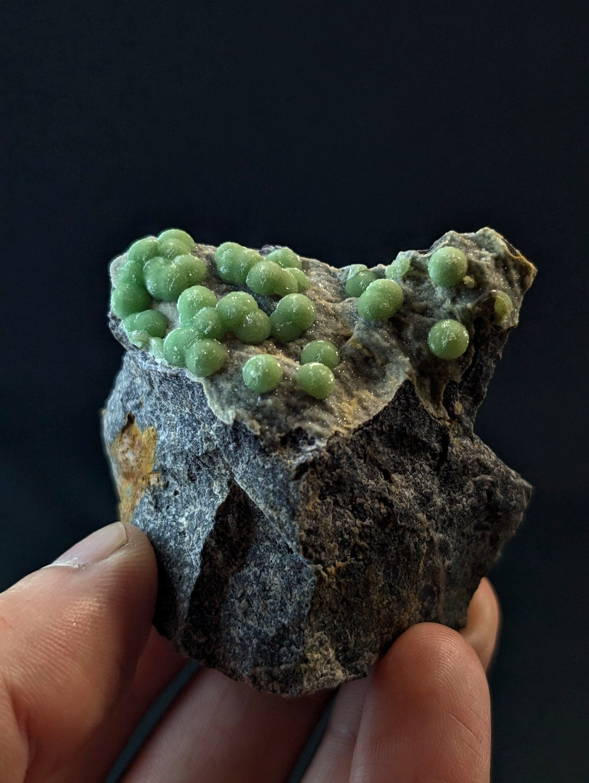 A+++ Green Wavellite - Fantastic Old Stock - Mauldin Mountain, Arkansas, USA