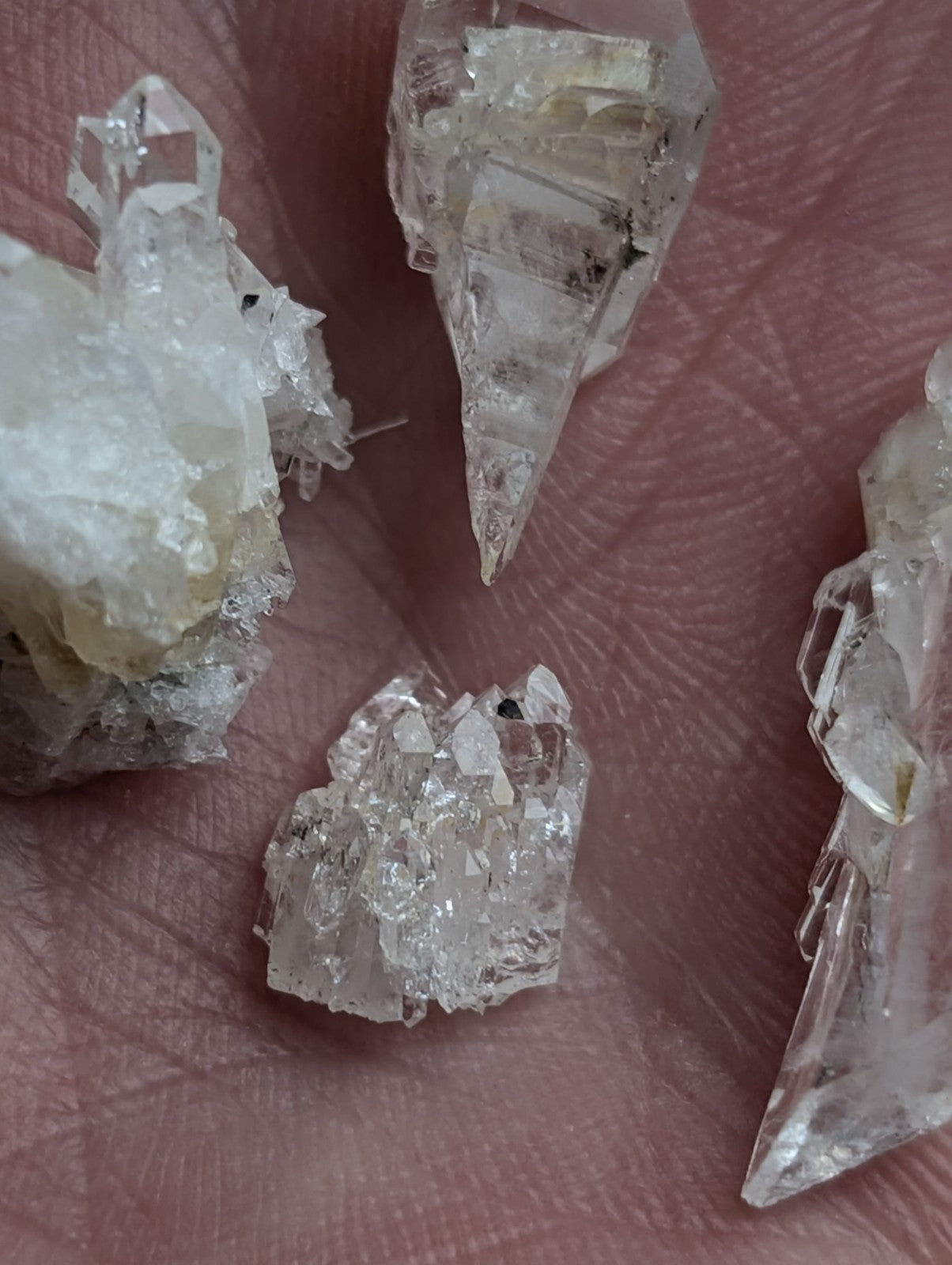 Small Solution Quartz + Cookeite, OOAK Set of x10, Saline County, Arkansas