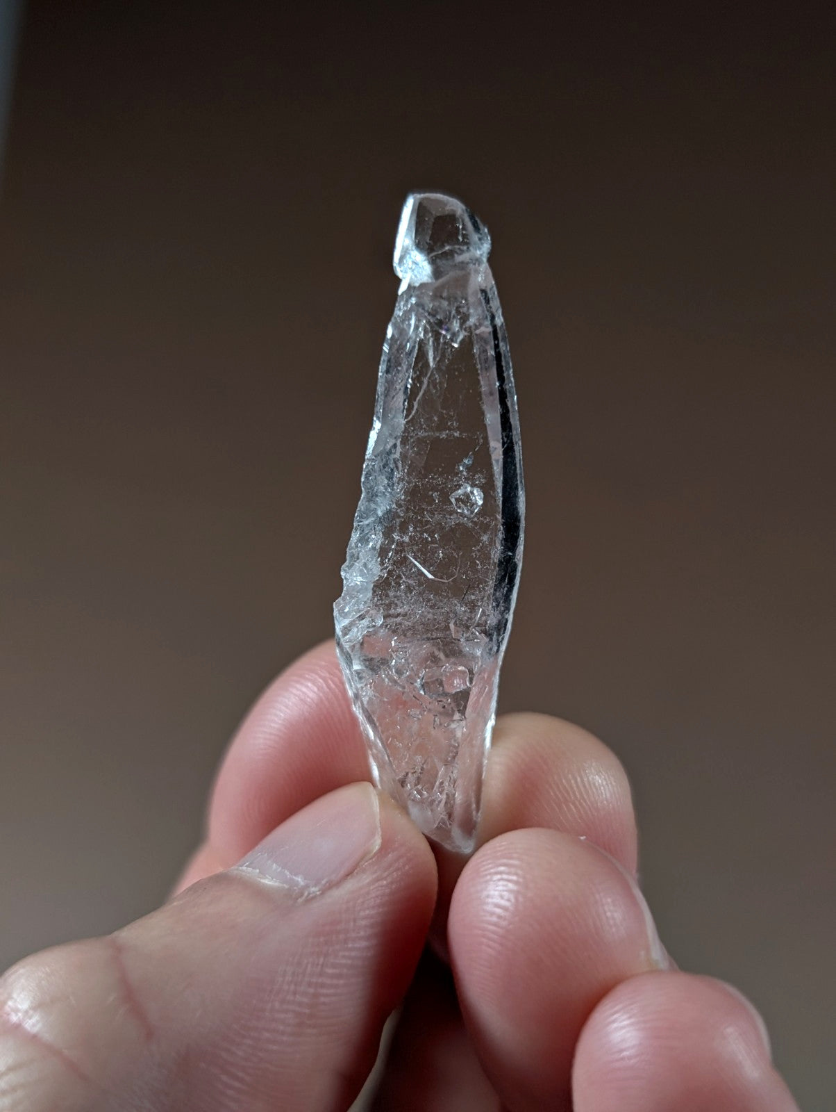 "Reverse Scepter" Quartz Crystal Point, Unique!, Garland County, Arkansas, USA