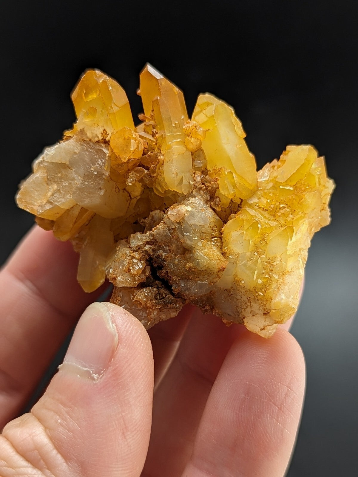Unique Quartz Crystal Floater - Garland County, Arkansas, w/ natural iridescence