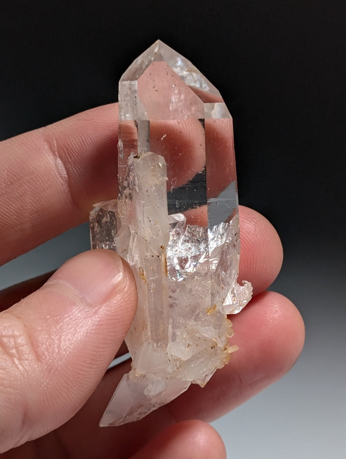A+ Quartz Crystal Oddity w/ "Heart", Double Terminated, Garland County, Arkansas