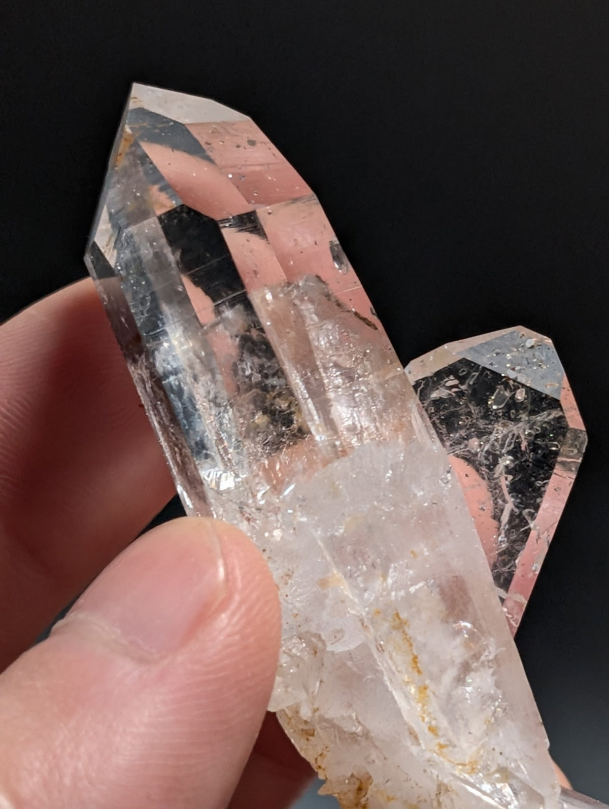 A+ Quartz Crystal Oddity w/ "Heart", Double Terminated, Garland County, Arkansas