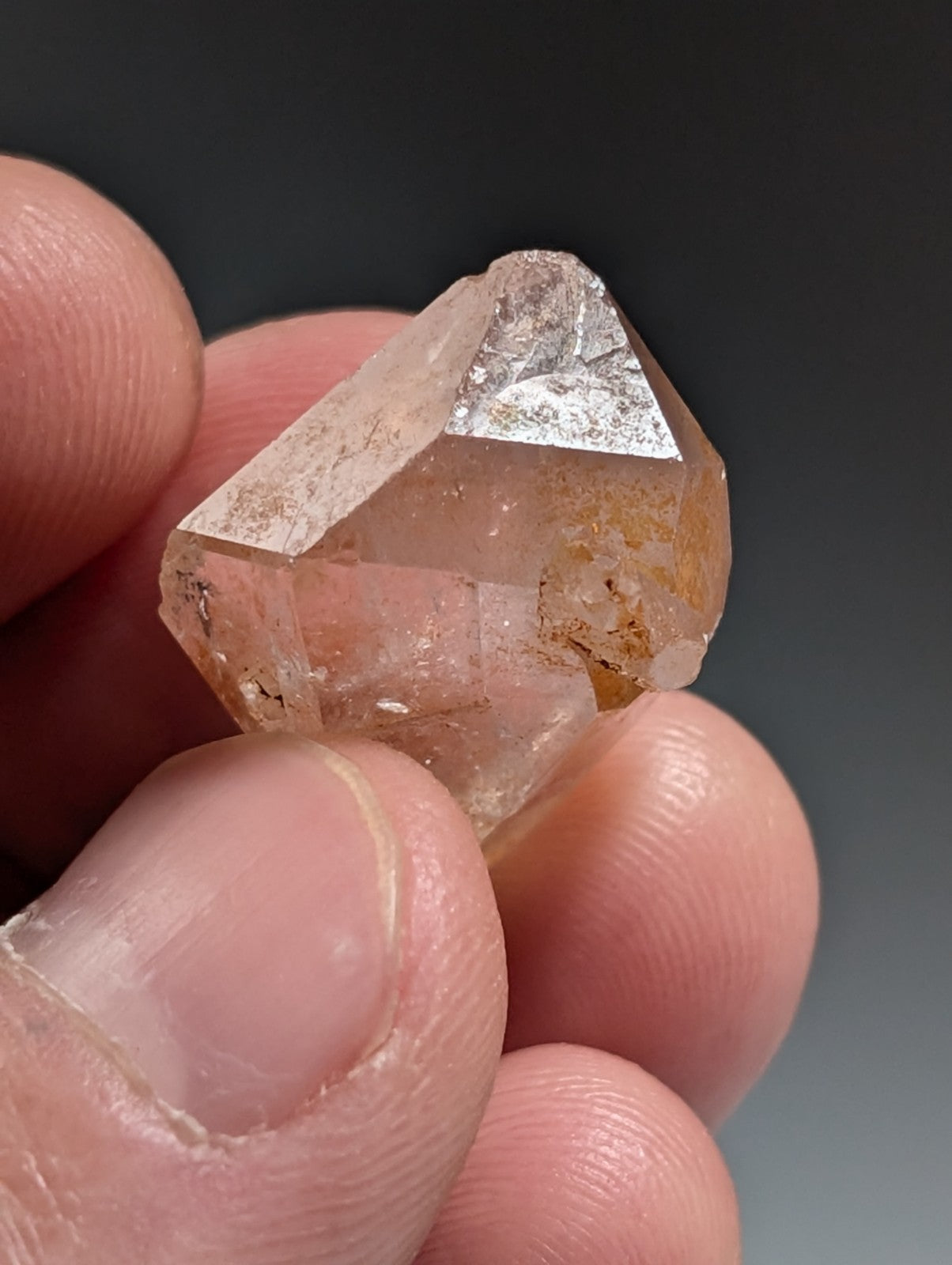 Double Terminated "Arkimer" Quartz Crystal Point, Garland County, Arkansas