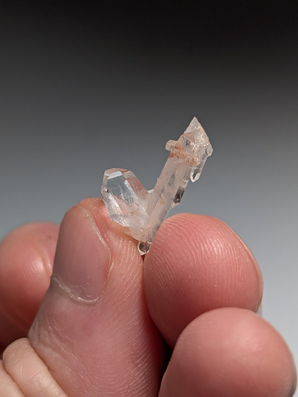 Set of 3 Faden Quartz Crystals, Montgomery County, Arkansas, USA, OOAK/Unique!