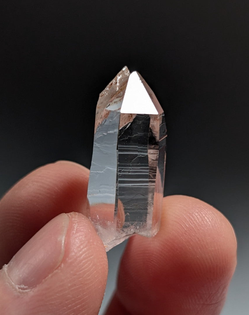 A+++ Optical Quartz Crystal Point, Montgomery County, Arkansas, USA, AMAZING!!