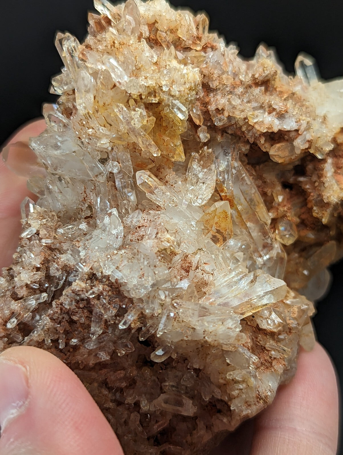 Sparkly Arkansas Quartz Crystal Cluster, Montgomery Co, Arkansas, USA