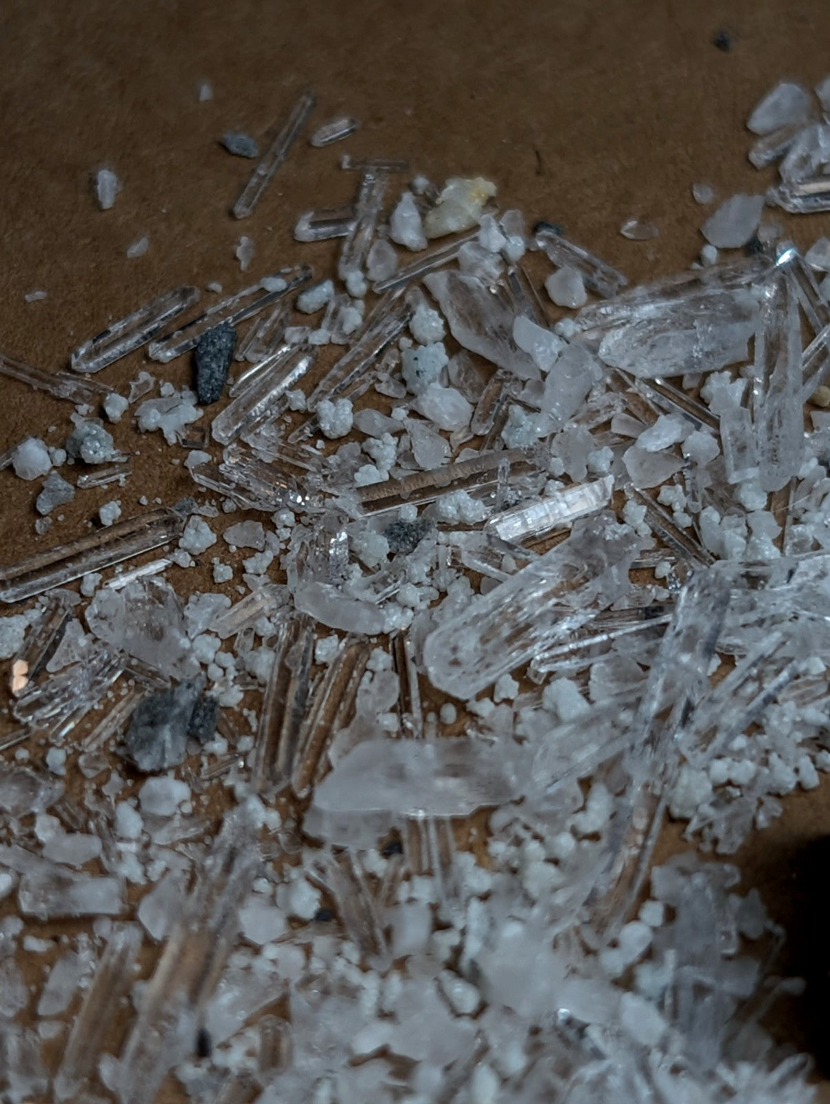 8+ grams of Solution Quartz Crystal Points + Cookeite, Jeffrey Quarry, Arkansas