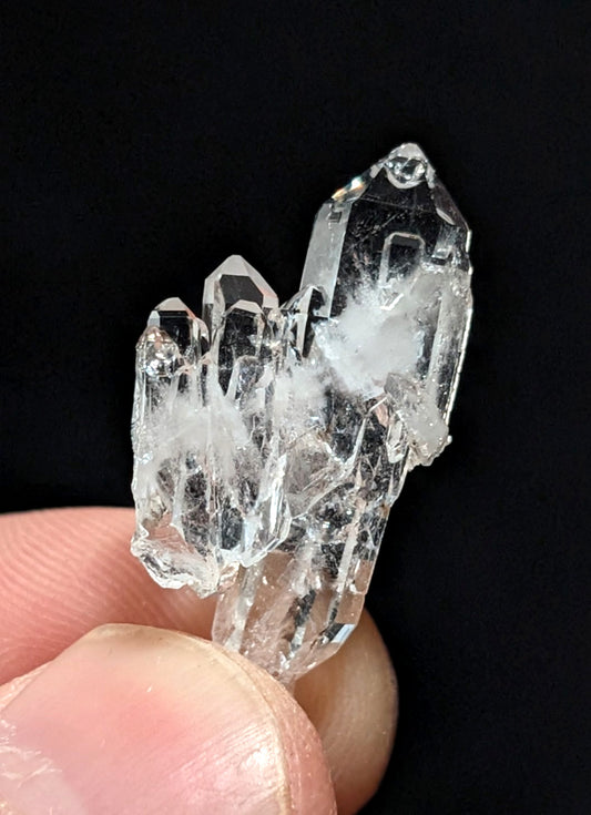 Clear Faden Quartz Crystal Cluster, Montgomery County, Arkansas, USA, A+