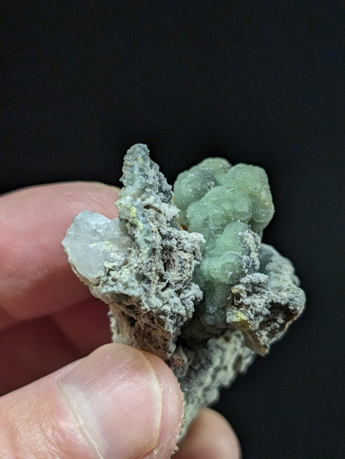 Wavellite on Quartz + Chert -Fantastic Old Stock - Mauldin Mountain, Arkansas