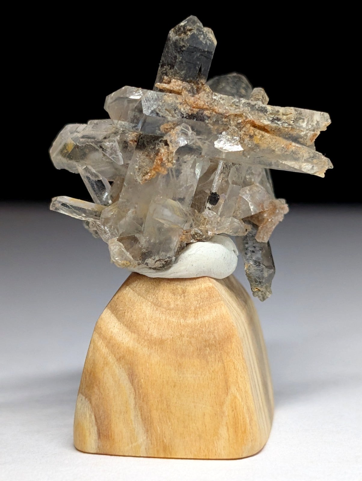 A+ Amazing Quartz Crystal Burr w/ inclusions, Garland County, Arkansas, w/ base
