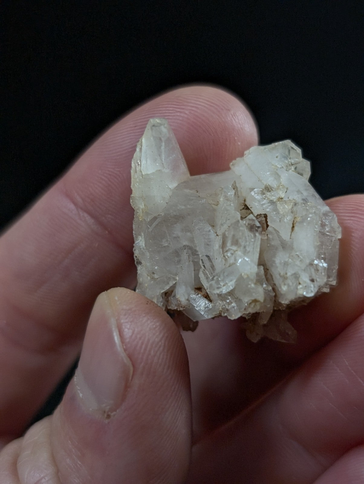 Set of x6 Arkansas Quartz Crystals -unique variety set, Garland County, Arkansas