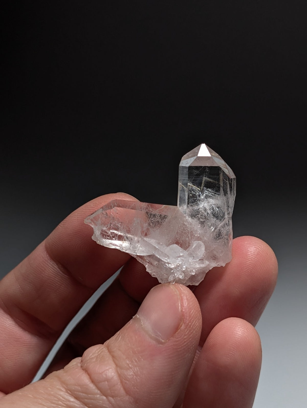 Japan Law Quartz Crystal, Collier Creek, Montgomery County, Arkansas, VERY RARE