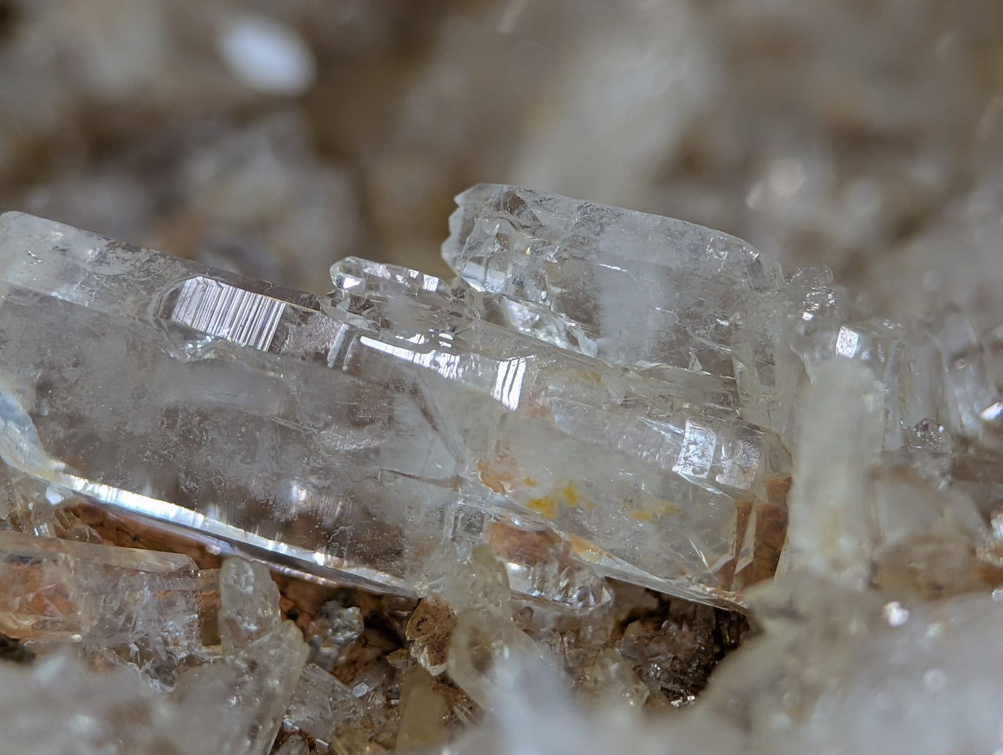 Large Faden Quartz Crystal Cluster, Old Stock, Montgomery County, Arkansas, ooak