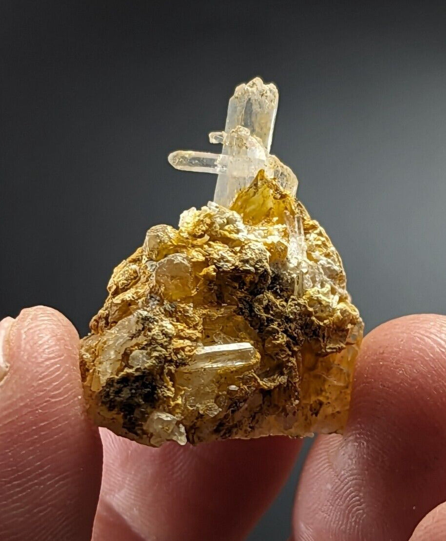 Jeffrey Quarry Quartz Crystal w/ Rectorite, Ultra Rare, Arkansas Old Stock