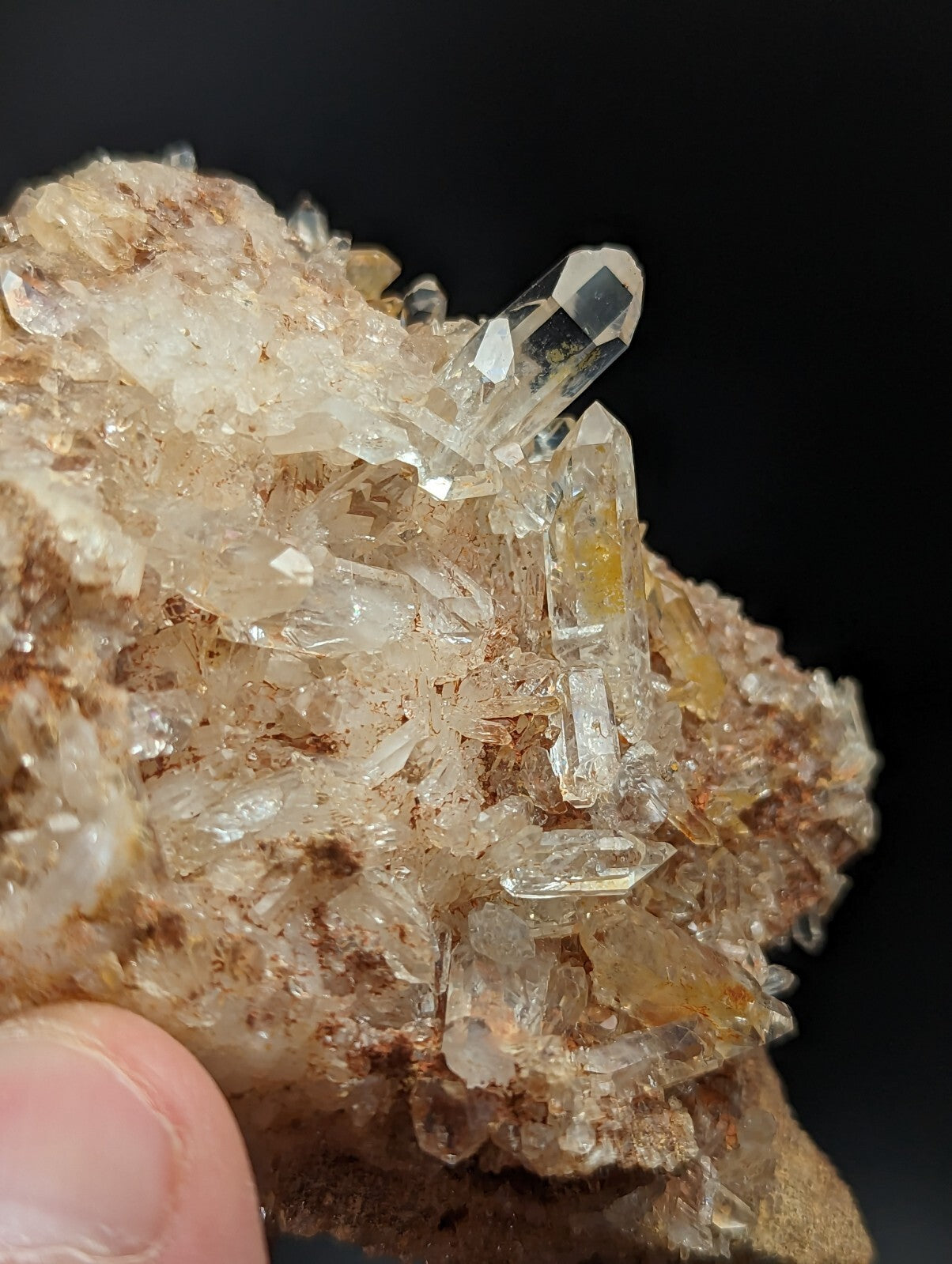 Sparkly Arkansas Quartz Crystal Cluster, Montgomery Co, Arkansas, USA