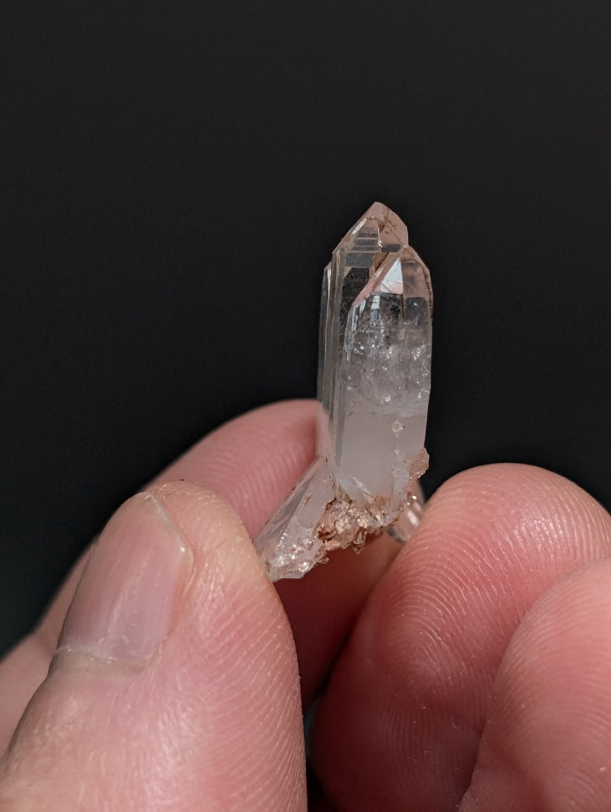 Unique Quartz Crystal Oddity, Double Terminated, Montgomery County, Arkansas